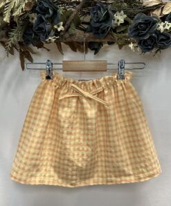 FALDA DIANA VICHY SALMÓN