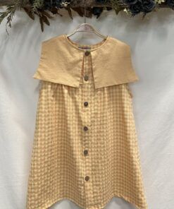 VESTIDO MARINA VICHY SALMÓN