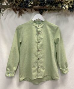 CAMISA AIMAR CUELLO MAO VICHY VERDE