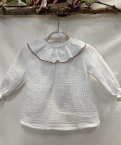 ELORZA ALGODÓN CUELLO VOLANTE REP. SALMÓN