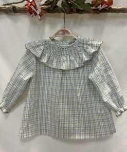 ELORZA VICHY AZÚL CUELLO GOMILLAS