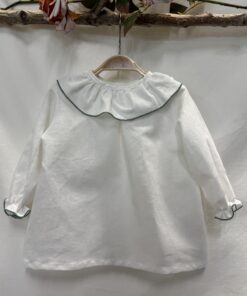 ELORZA LINO BLANCO CUELLO VOLANTE REP. VERDE