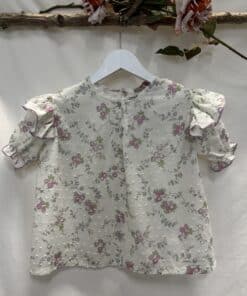 BLUSA ALAS PLUMETI FLOR LILA