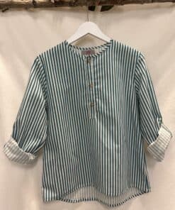 CAMISA ENZO LINO RAYA VERDE