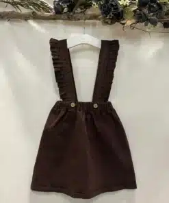 FALDA CLARA MARRÓN CHOCOLATE